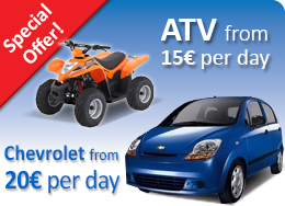 santorini rent a car offers